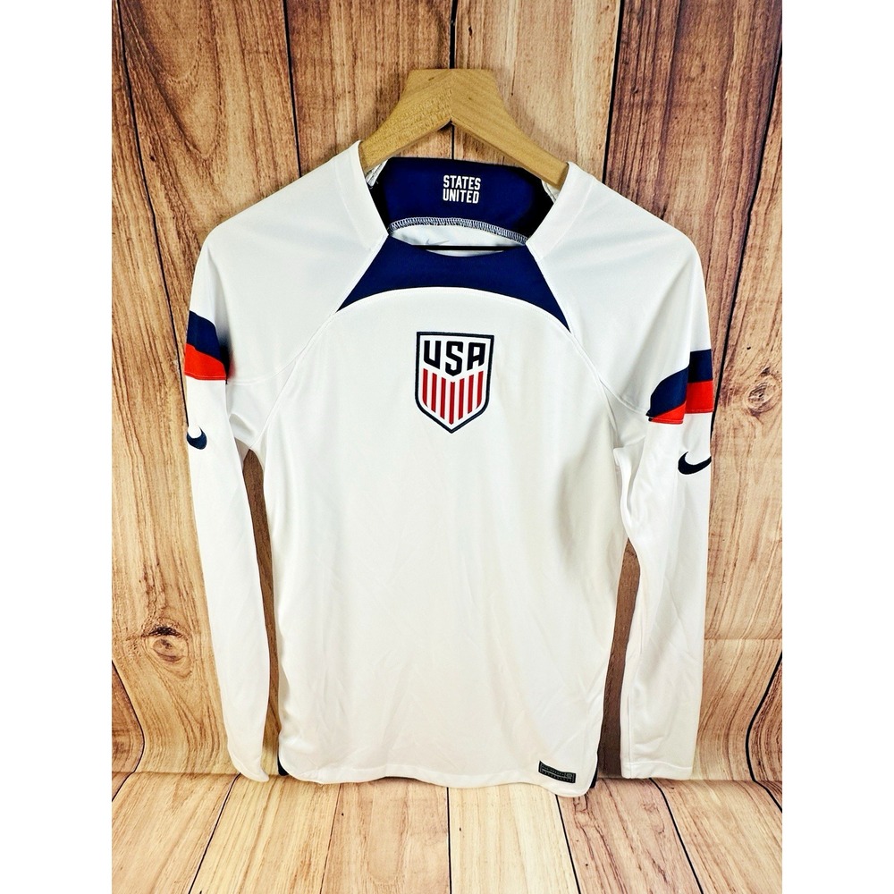 Nike Dri-Fit USMNT 2022-23 Home Stadium Soccer Jersey Men Boy XS Costume